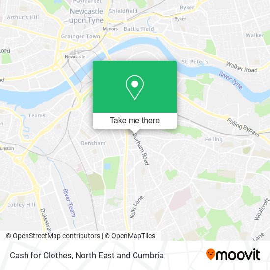 Cash for Clothes map