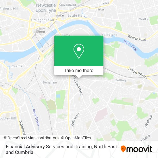 Financial Advisory Services and Training map