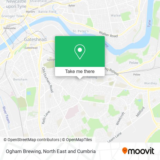 Ogham Brewing map