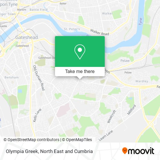 Olympia Greek map