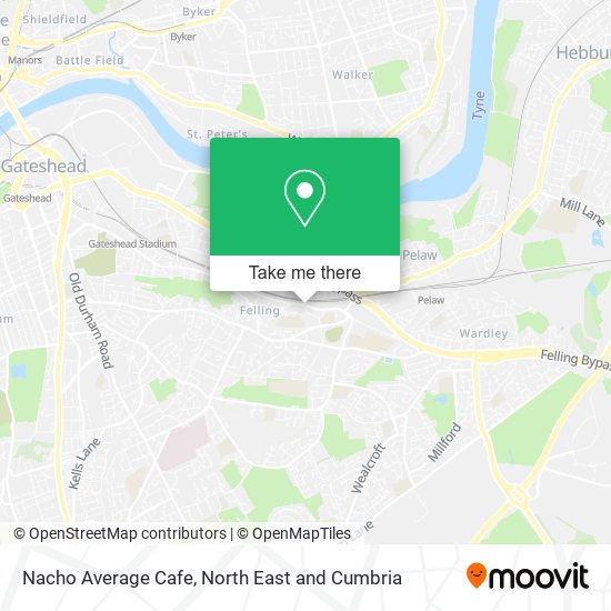 Nacho Average Cafe map