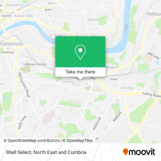 Shell Select map