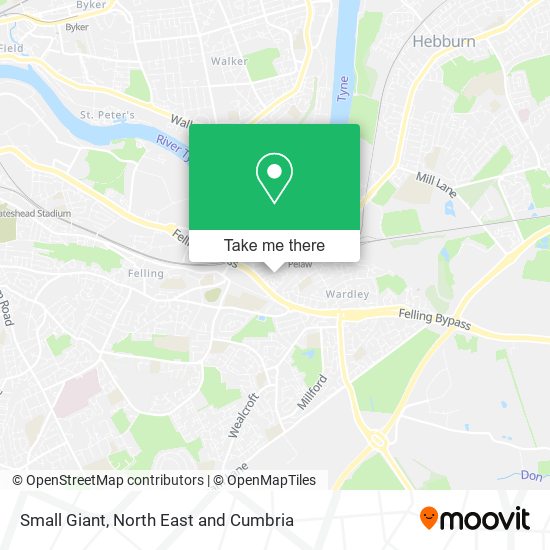 Small Giant map