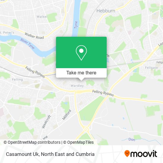 Casamount Uk map