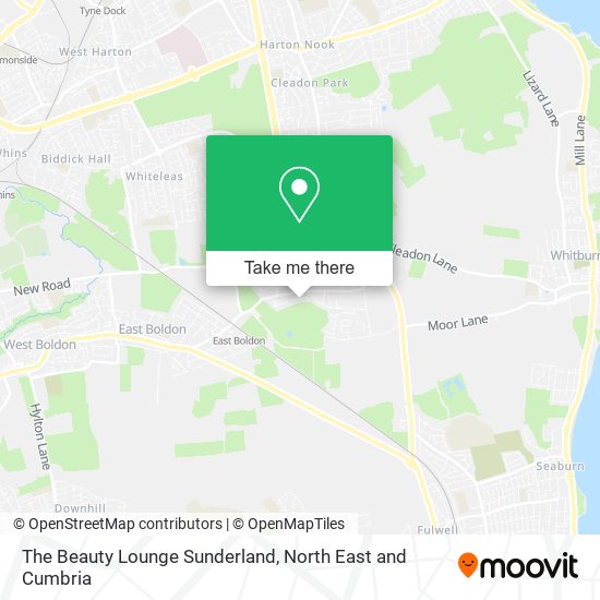 The Beauty Lounge Sunderland map