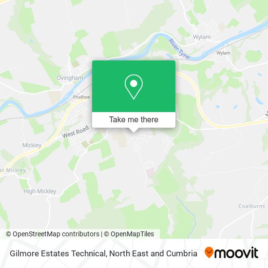 Gilmore Estates Technical map