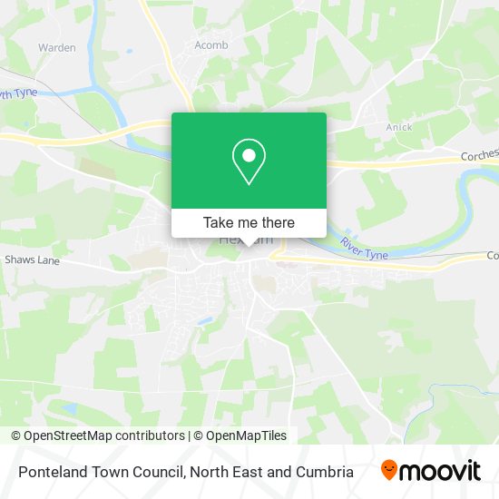 Ponteland Town Council map