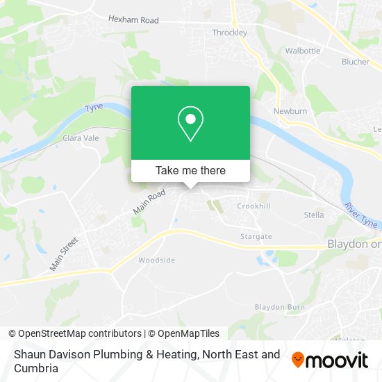 Shaun Davison Plumbing & Heating map