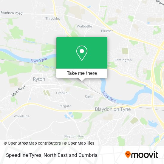 Speedline Tyres map