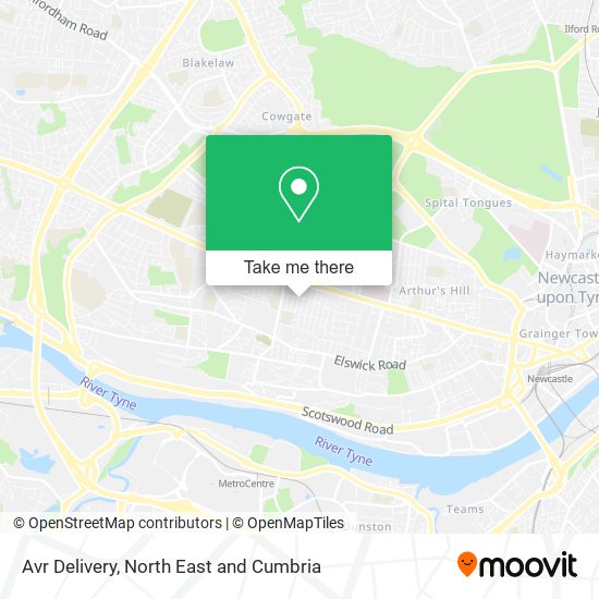 Avr Delivery map