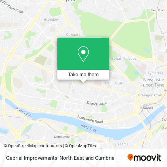Gabriel Improvements map