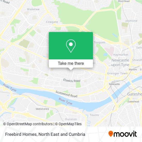 Freebird Homes map