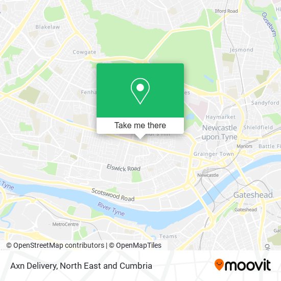 Axn Delivery map