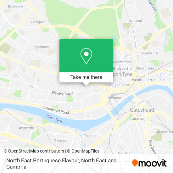 North East Portuguese Flavour map
