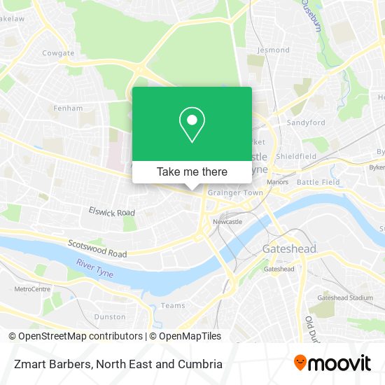 Zmart Barbers map