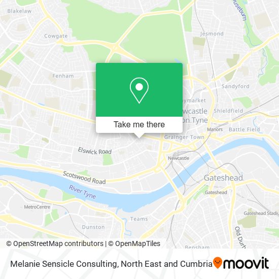 Melanie Sensicle Consulting map