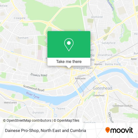 Dainese Pro-Shop map