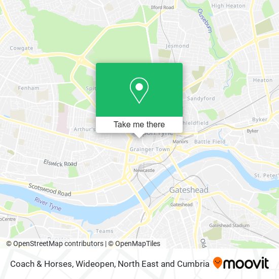 Coach & Horses, Wideopen map
