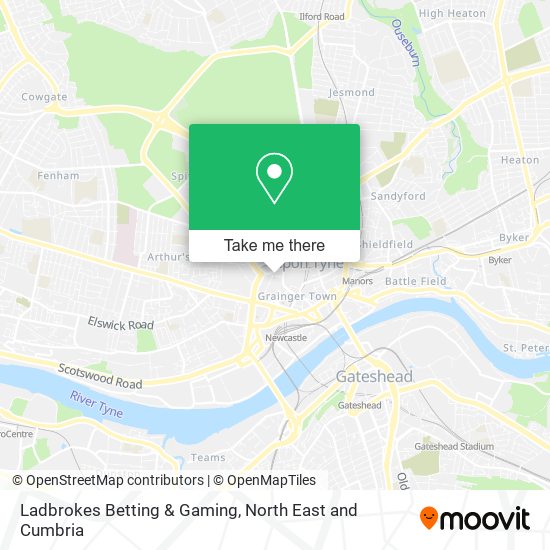 Ladbrokes Betting & Gaming map