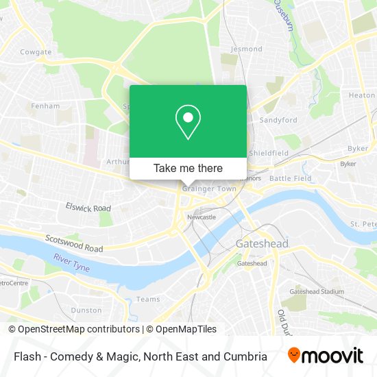Flash - Comedy & Magic map