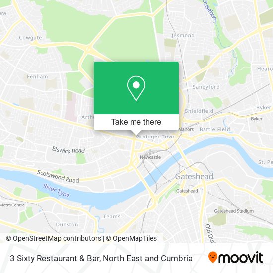3 Sixty Restaurant & Bar map