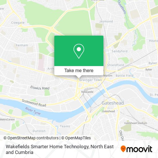 Wakefields Smarter Home Technology map