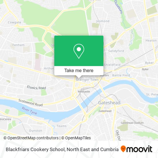 Blackfriars Cookery School map