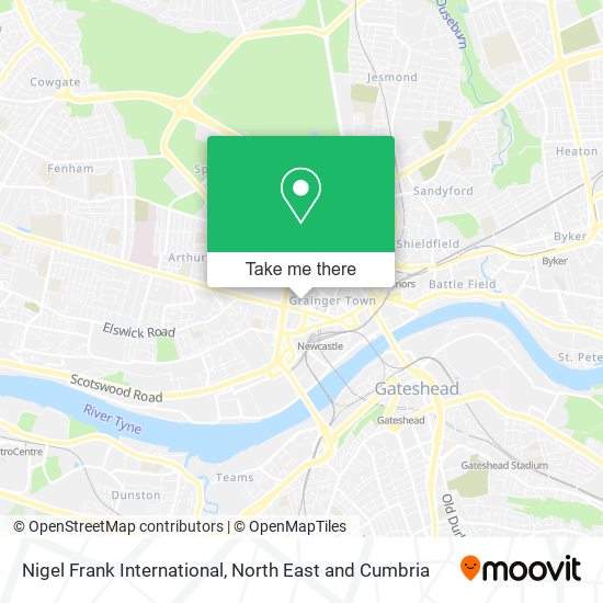Nigel Frank International map