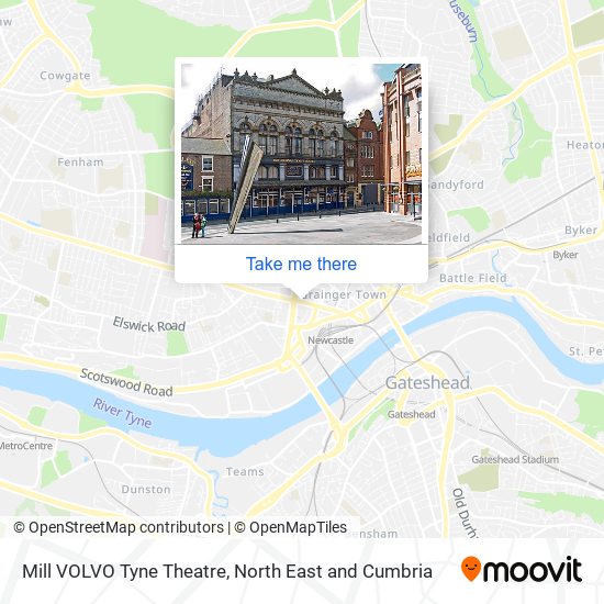 Mill VOLVO Tyne Theatre map