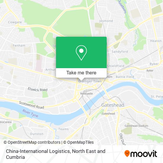 China-International Logistics map