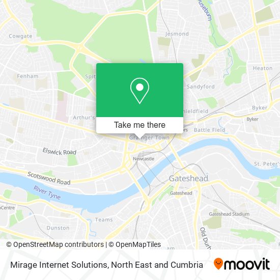 Mirage Internet Solutions map