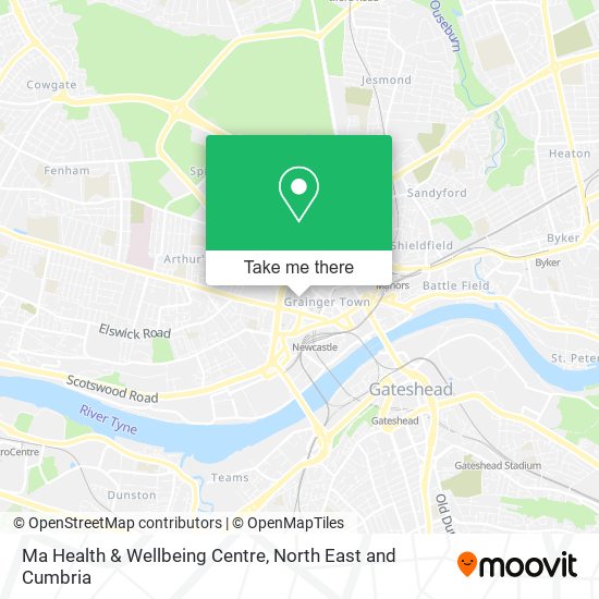Ma Health & Wellbeing Centre map