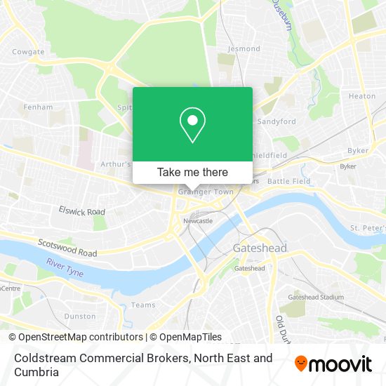Coldstream Commercial Brokers map