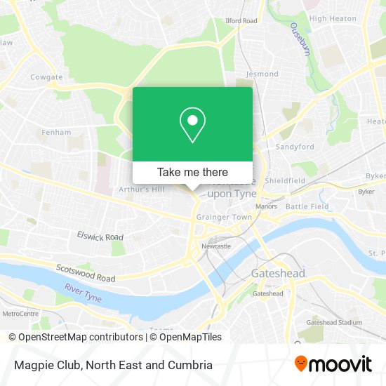 Magpie Club map