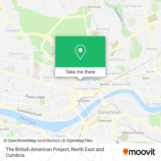 The British American Project map