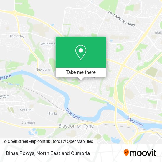 Dinas Powys map