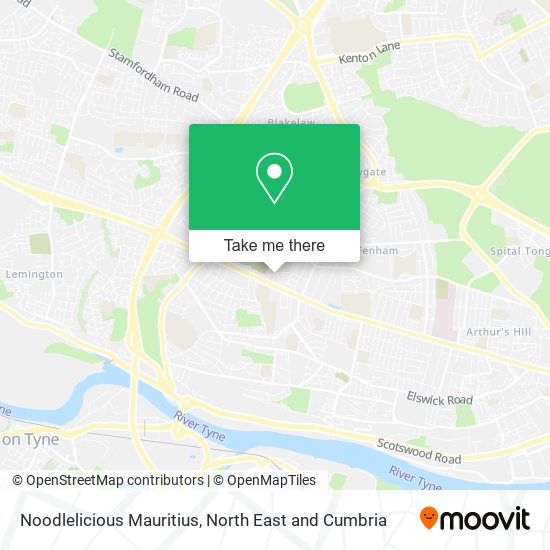Noodlelicious Mauritius map