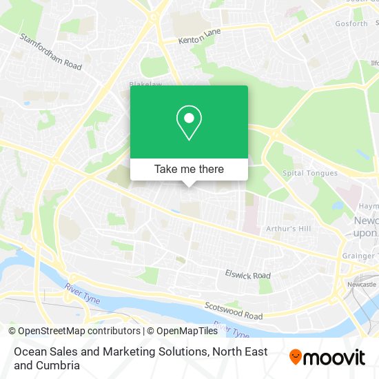 Ocean Sales and Marketing Solutions map