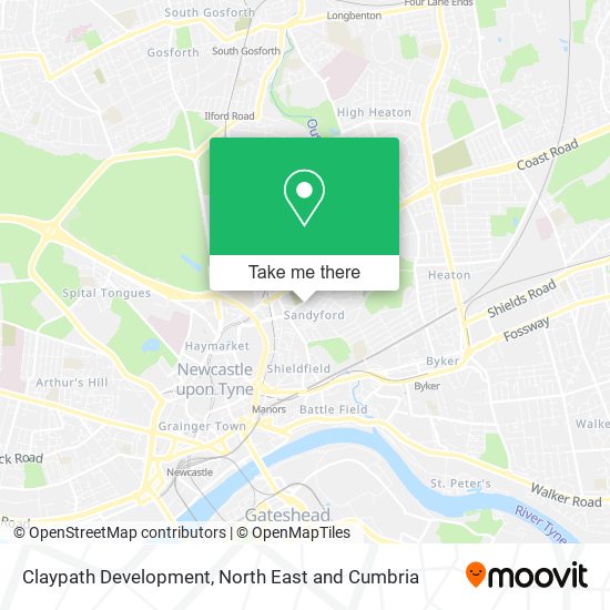 Claypath Development map