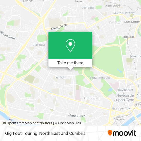 Gig Foot Touring map