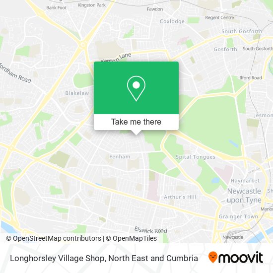 Longhorsley Village Shop map