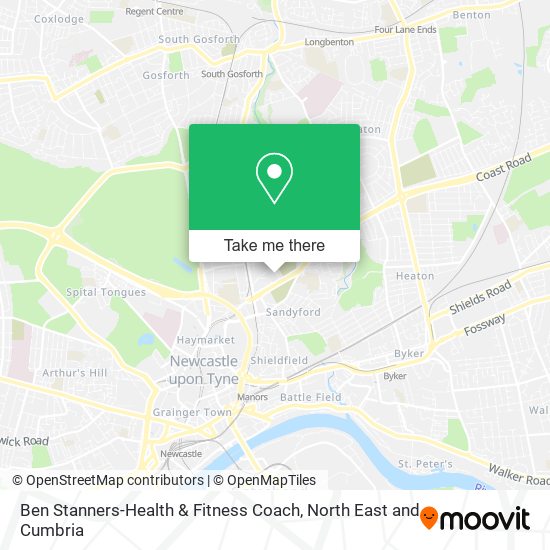 Ben Stanners-Health & Fitness Coach map