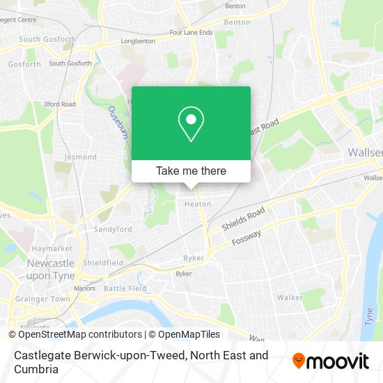 Castlegate Berwick-upon-Tweed map