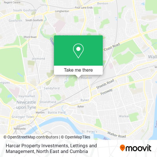 Harcar Property Investments, Lettings and Management map