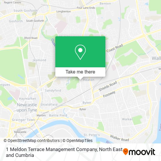 1 Meldon Terrace Management Company map