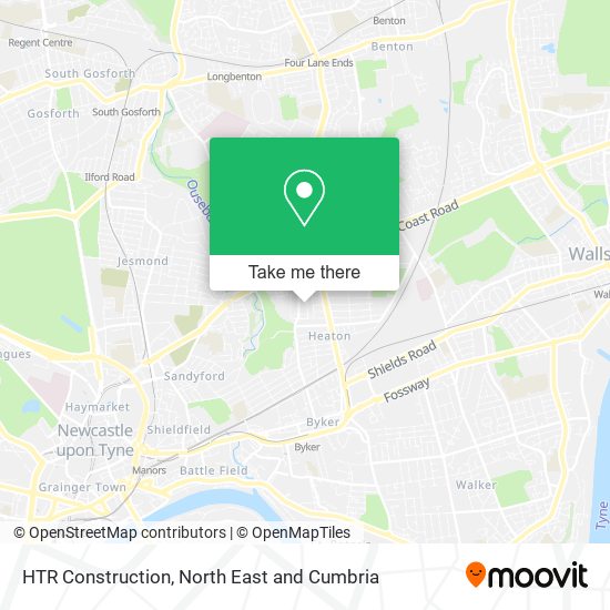 HTR Construction map