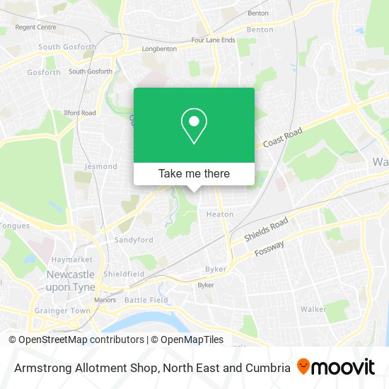 Armstrong Allotment Shop map