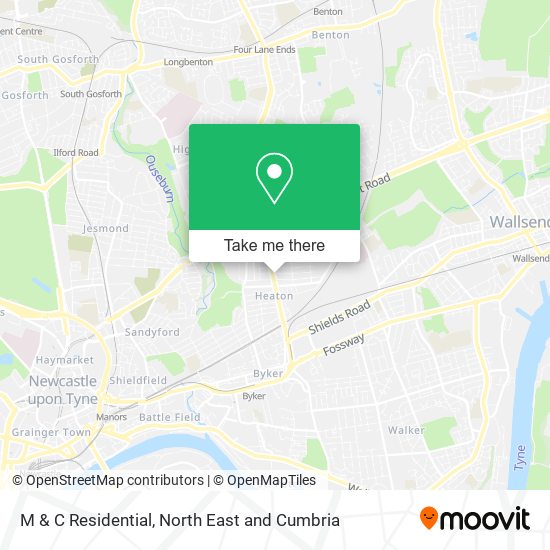 M & C Residential map