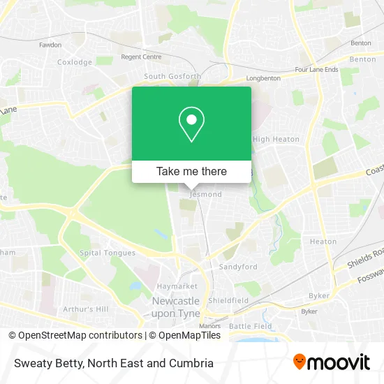 Sweaty Betty map