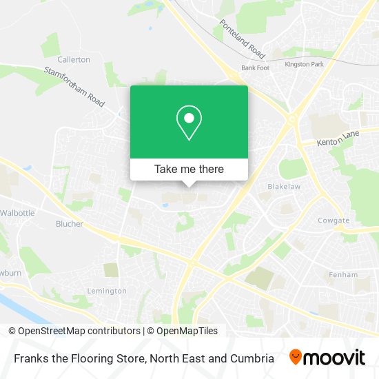 Franks the Flooring Store map